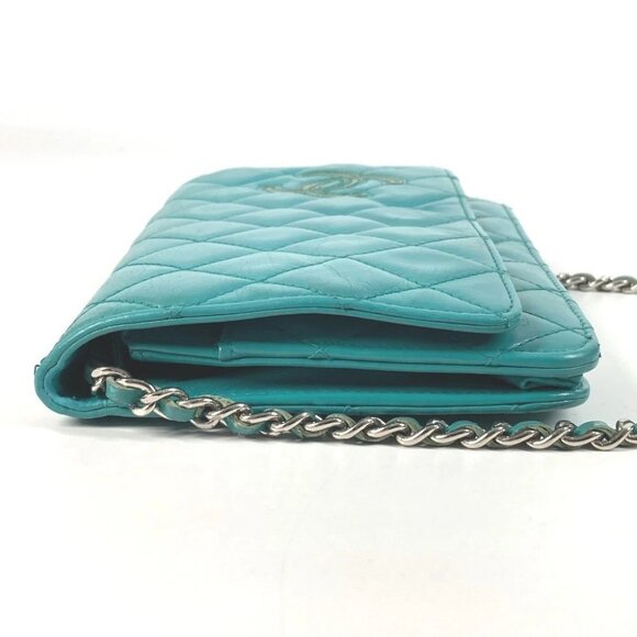 CHANEL Crossbody CC Mark Quilted Matelasse Chain Long Wallet Shoulder Bag - Picture 4 of 16